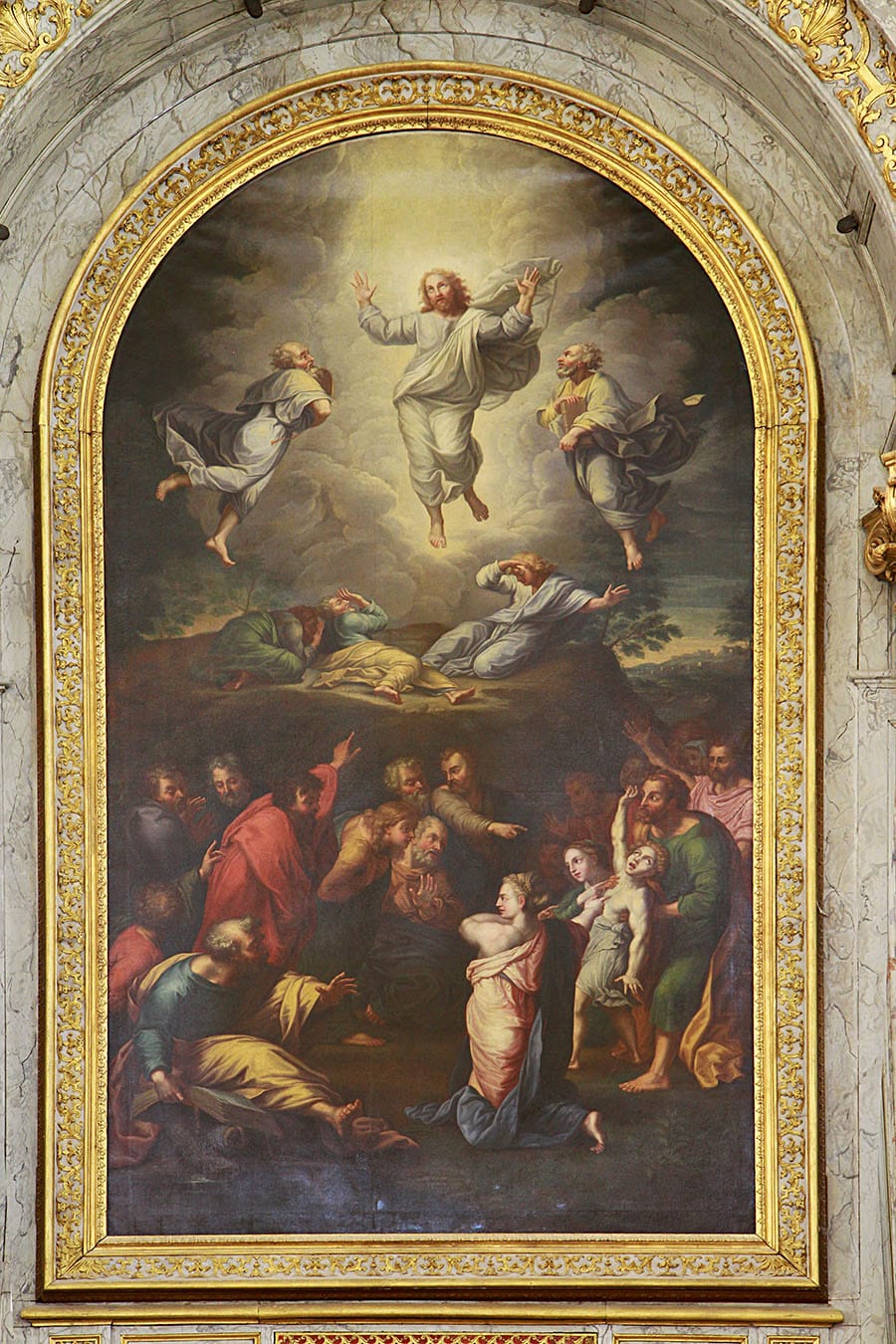 Eglise Saint-Acceul - Ecouen - Peinture - transfiguration de Raphaël