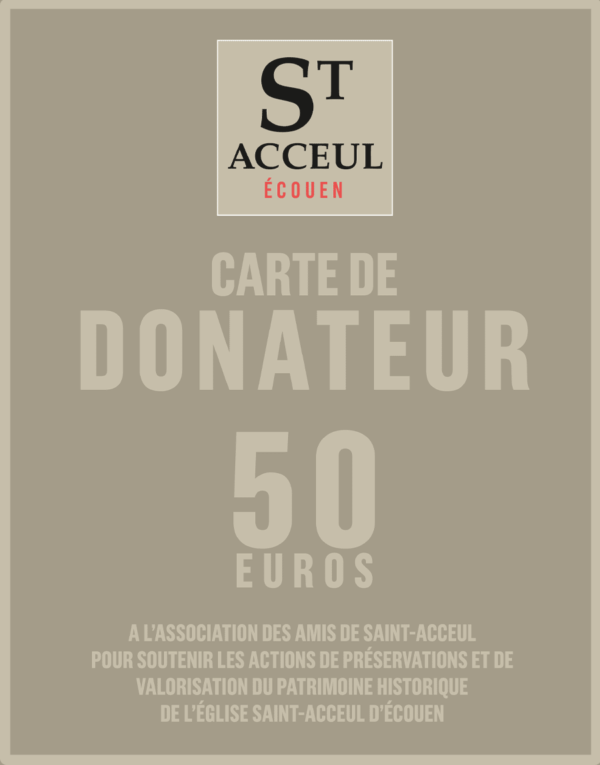 carte donateur Saint acceul Ecouen