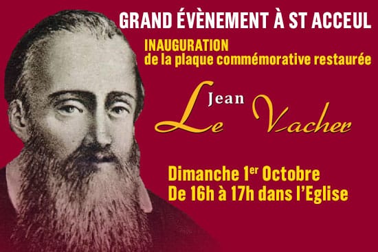 Inauguration de la plaque commémorative restaurée de Jean Le vacher