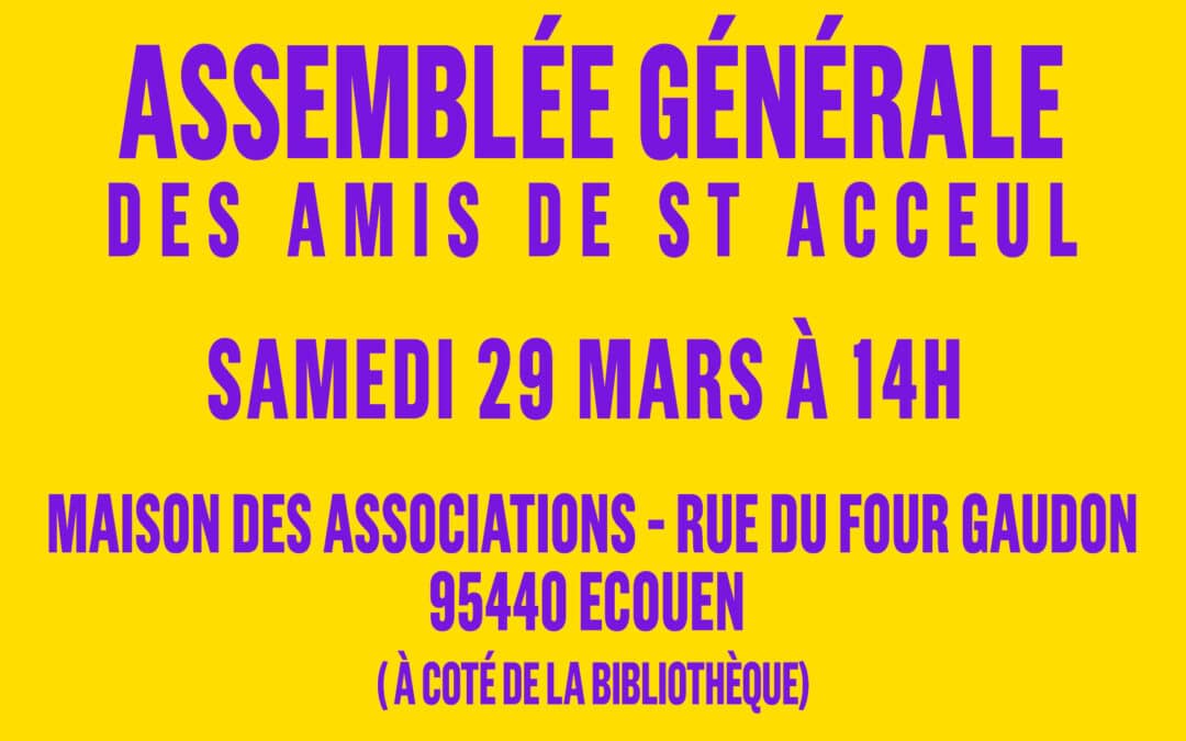 AG 2025 des amis de saint Acceul